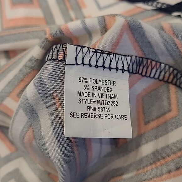 Notations Geometric Print Mini Dress - Picture 12 of 16